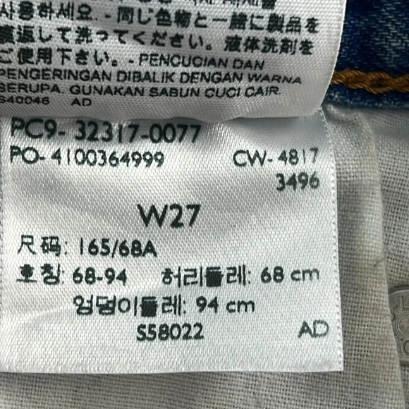 Levi’s Micro Vibes 501° Original Cutoff Denim Shorts Button Fly Light Wash 27 - Picture 15 of 16